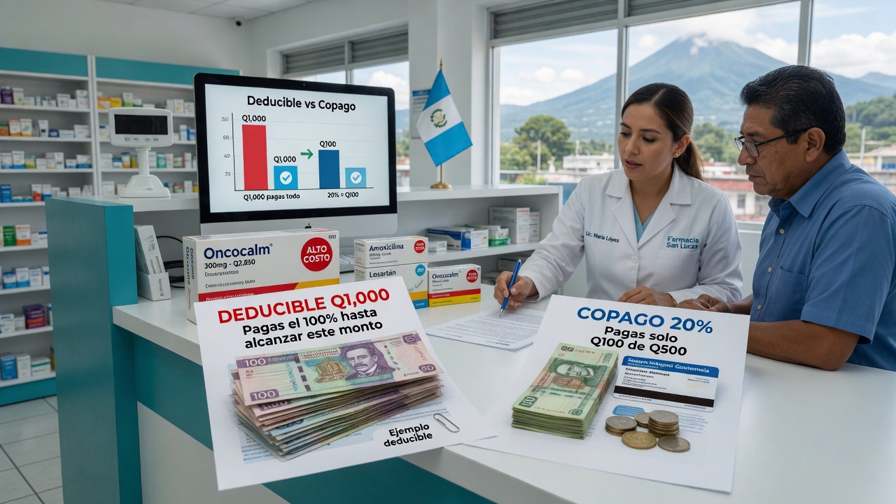 Diferencia entre copago y deducible al comprar medicamentos recetados
